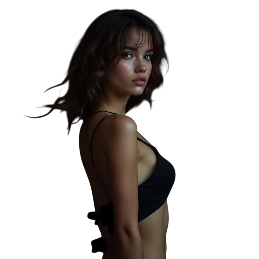 undressed girl